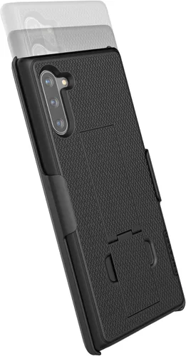 Miniatura 7 de Encased Funda con clip para cinturón compatible con Samsung Galaxy Note 10 Plus (2019 DuraClip) ultra delgada con funda, color negro mate