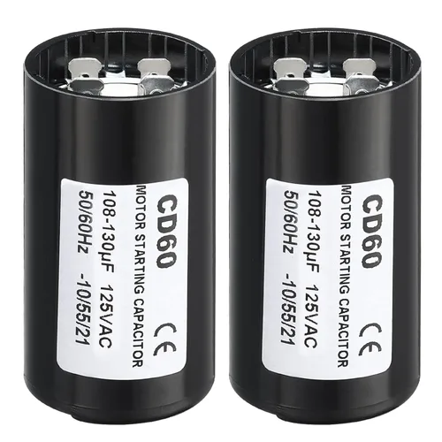 Miniatura 8 de PATIKIL Condensador de arranque del motor, 2 unidades 88-108uF/Mfd 125V 50/60Hz CD60 Condensador de funcionamiento para arranque de motor eléctrico