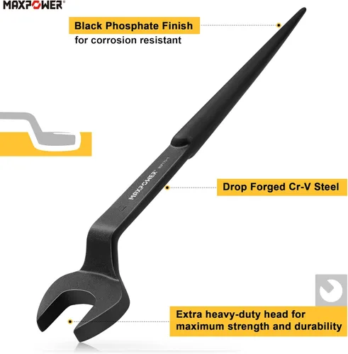 Miniatura 3 de MAXPOWER Llave Spud, apertura nominal de 1-1/4 pulgadas
