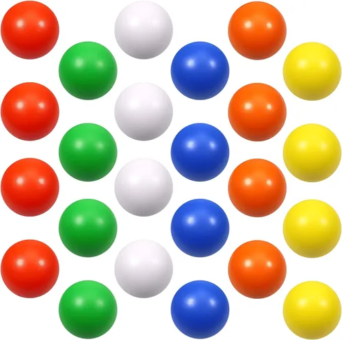 24 bolas de espuma de 6 colores para aliviar el estrés para niños y adultos, ejercicio de mano, juguetes sensoriales para aliviar la ansiedad, TDAH,