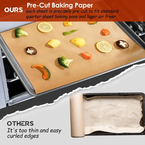 Miniatura 6 de Forros desechables para freidora de aire CHEFMAN, 125 hojas de papel pergamino compatibles con accesorios para freidora de aire Instant Pot