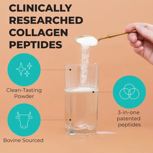 Miniatura 4 de Reignite Wellness by JJ Virgin Polvo de péptidos de colágeno Suplemento en polvo de péptidos de colágeno Soporte para cabello, piel y uñas