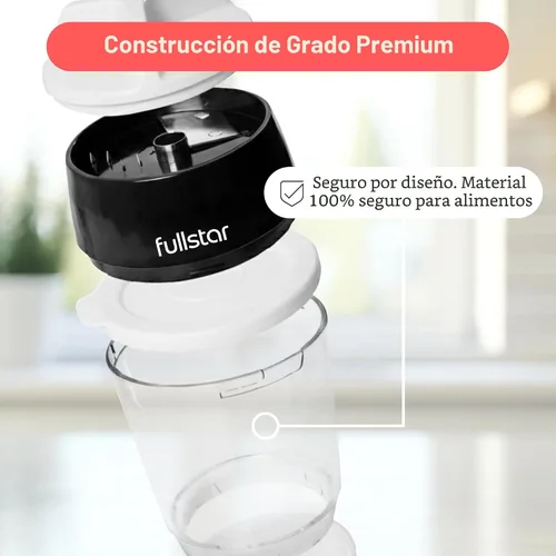 Miniatura 5 de Fullstar - Espiralizador y cortador de verduras con cuchillas de acero inoxidable afiladas, espiralizador para fideos de verduras, espiralizador