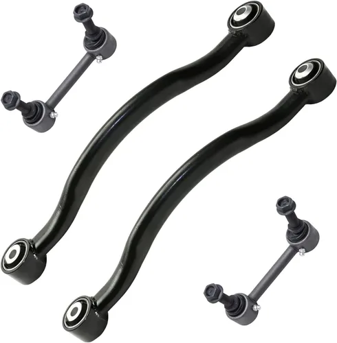Miniatura 196 de Detroit Axle - Brazos de control superiores traseros para Chrysler 300 Dodge Challenger Charger Magnum, reemplazo del conjunto de brazos de control