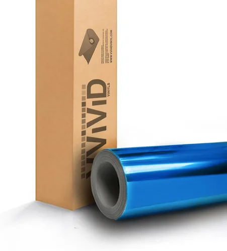 Miniatura 3 de VViViD, rollo de vinilo que se adapta para auto, azul cromado con canalizado para facilitar la salida del aire, adhesivo listo para usar, hágalo