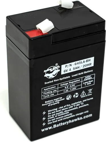 Miniatura 2 de Paquete de 2 baterías selladas de plomo ácido UB645 ELB-0604 ELB0604 6V4.5AH para señal de salida, luz de emergencia SLA0905 AH 4.0 AMP hora 120255