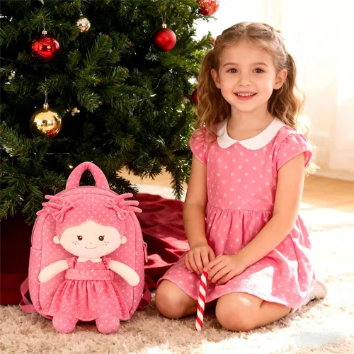 Miniatura 5 de Onetoo Mochila para niños pequeños, regalos de regreso a clases, mochilas para niñas y niños con muñecas de bebé ligeras y suaves en vestido