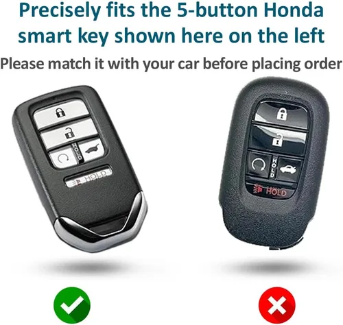 Miniatura 2 de Autobase Funda de silicona para llavero Honda Accord Civic CR-V CRV Pilot Passport Insight EX EX-L Touring Accesorio para automóvil Funda