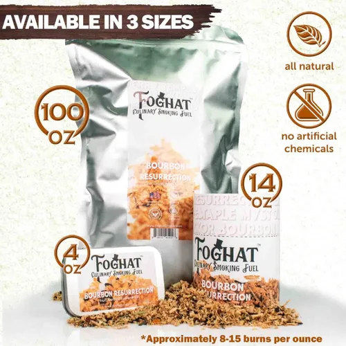 Miniatura 2 de Foghat Ahumador para Cócteles con Astillas de Madera - 100oz de Rebobinado de Bourbon para Kit de Ahumado, Whisky y Ahumador de Bebidas - Astillas