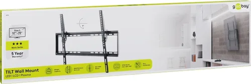 Miniatura 6 de Goobay 49741 Soporte de pared de 65 pulgadas inclinable para televisores de 37 a 70 pulgadas hasta 77.2 lbs máx. VESA 600 x 400