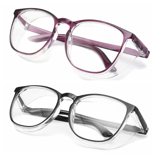 Miniatura 10 de Alsenor Gafas de seguridad antiniebla, gafas protectoras con bloqueo de luz azul, antipolvo, protección UV, para hombres y mujeres (jade)