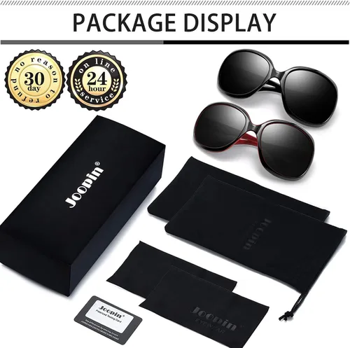 Miniatura 12 de Joopin Lentes de sol de gran tamaño para mujer, polarizados, grandes, para conducción, protección UV, grandes sombras