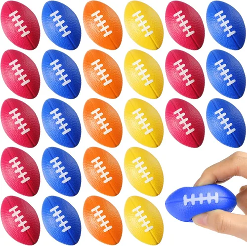 Miniatura 12 de Blulu Paquete de 30 mini bolas de fútbol de espuma para el estrés a granel de 2.17 pulgadas para niños y adultos, regalo de fiesta escolar, pequeño