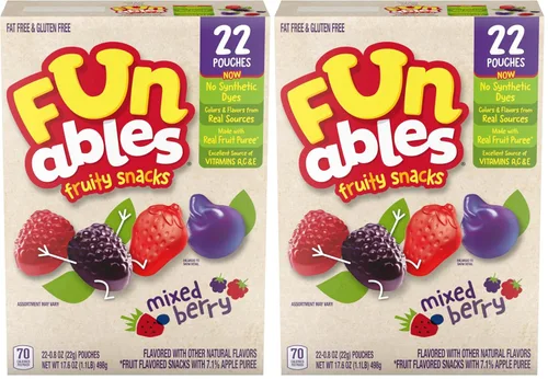 Miniatura 11 de Bocadillos de fruta Funables, bocadillos de bayas mixtas, paquetes de 2.5 onzas (paquete de 48)