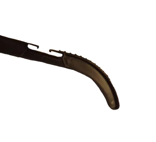 Miniatura 8 de NAHANCO 25500BHMG - Percha de plástico para camisa/vestido con gancho giratorio negro y hombros antideslizantes moldeados, peso pesado, 17 pulgadas