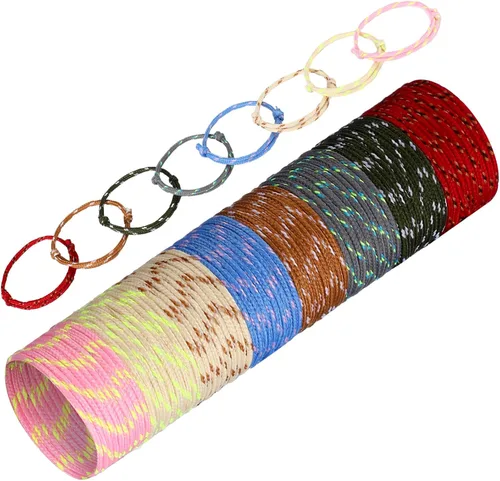 Miniatura 10 de WILLBOND Pulsera de amistad de neón 216 a granel para mujer, pulsera de paracaídas de regreso a clases, regalo para estudiantes, cumpleaños, aula
