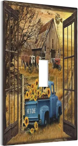 Miniatura 86 de Rainbow in the Clouds - Placas de Pared de Doble Interruptor de 2 Posiciones, Panel de Arte Rosa, Cubierta de Interruptor de Luz, Placa Frontal Arco