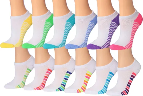 Miniatura 34 de Tipi Toe Women’s 12 Pack Cushioned Low Cut Socks – Breathable, Moisture-Wicking Athletic Comfort for Running & Daily Wear