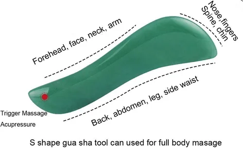 Miniatura 2 de Herramienta de masaje corporal Gua Sha, herramientas faciales Gua Sha, raspador muscular para tejido suave, masajeador de terapia física