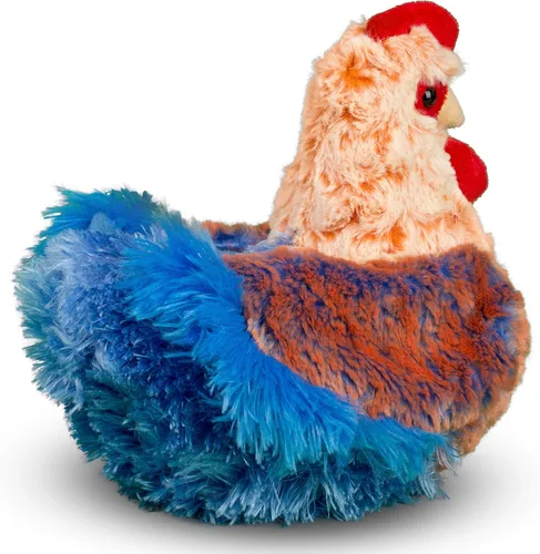 Miniatura 7 de Gallina de peluche Douglas Henrietta de hilo azul, gallina de peluche