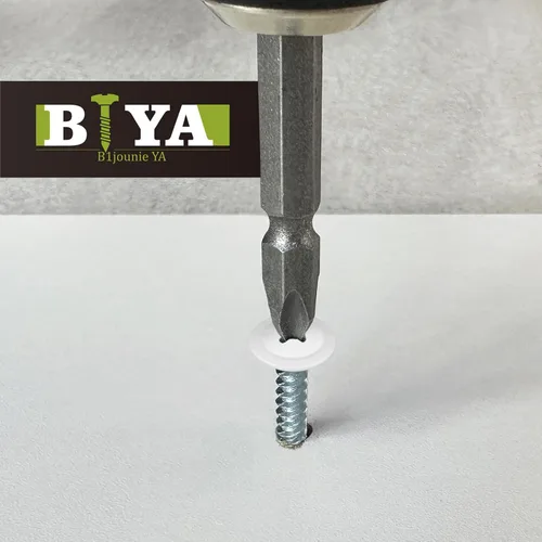 Miniatura 3 de Tornillos de Cabeza Blanca, 180 piezas Tornillos de Cabeza de Brida Autorroscantes Rápidos #8 Rosca Blanco Pan para Gabinete, Trabajo de Madera