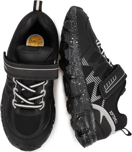 Miniatura 7 de UOVO Botas de senderismo resistentes al agua para niños, zapatos para caminar al aire libre, antideslizantes, al tobillo, zapatos deportivos