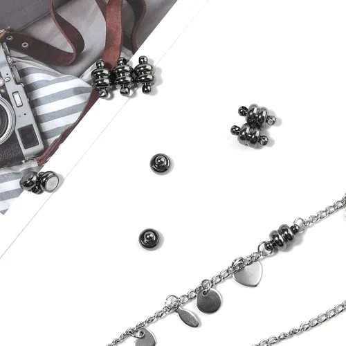 Miniatura 7 de 10 cierres magnéticos para collares, pulseras y cierres para hacer joyas, extensores magnéticos de joyería para mujeres, negro pistola