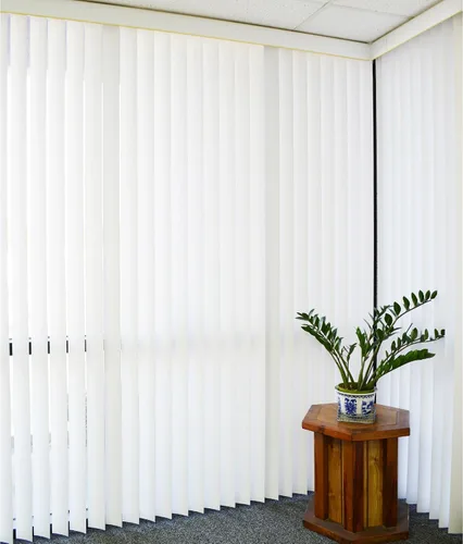 Miniatura 5 de DALIX Persianas verticales blancas de repuesto de 82.5 pulgadas para puerta corrediza (paquete de 3)