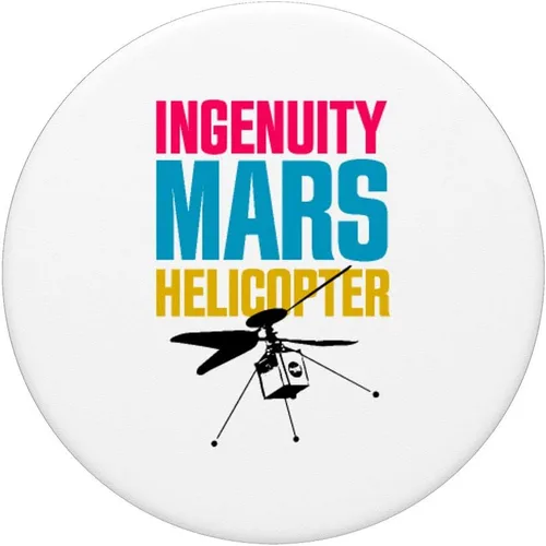 Miniatura 3 de Ingenuity Mars Helicóptero Perseverancia Rover Friend Space PopSockets PopGrip: Agarre intercambiable para teléfonos y tabletas