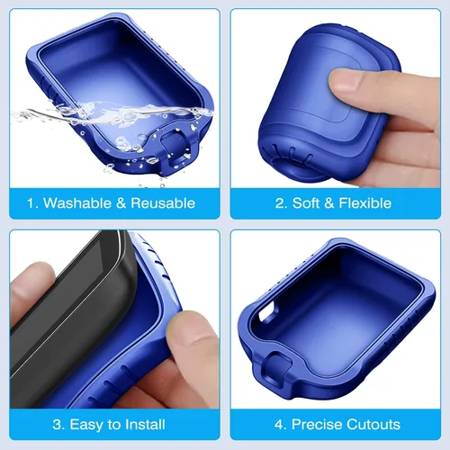 Miniatura 8 de MEDMAX Funda de silicona para Freestyle Libre 3 2/Libre Reader, ligera, a prueba de golpes, antideslizante, funda protectora de gel suave con bisel