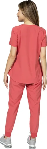Miniatura 2 de Conjunto de ropa quirúrgica con cuello en V para mujer, 7 bolsillos, elástico en 4 direcciones, para dentista médico, spa, Elements Select ES2936