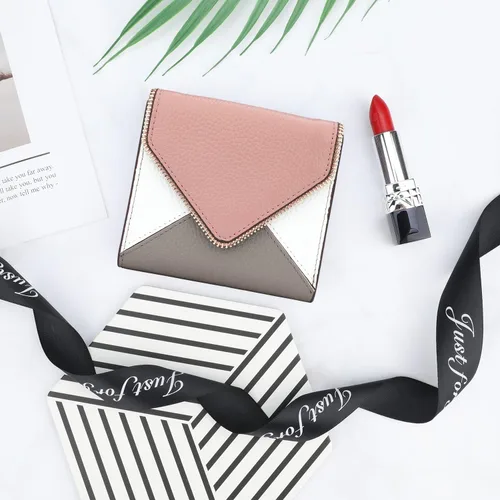 Miniatura 4 de Lavemi Carteras compactas de cuero ultrafinas y pequeñas para mujer, con bloqueo RFID, tarjetero para tarjetas de crédito