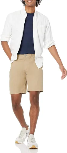 Miniatura 4 de Tienda Essentials Pantalones cortos elásticos con 5 bolsillos y entrepierna de 9 pulgadas para hombre