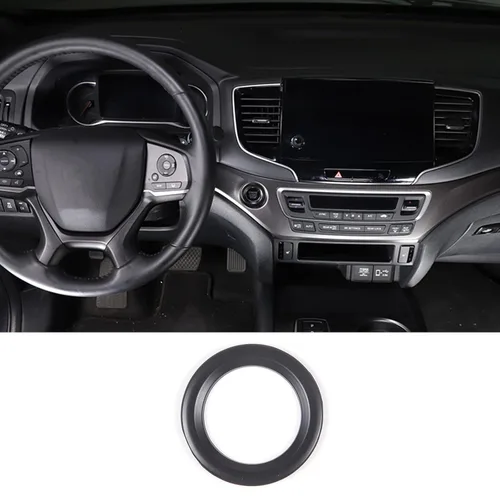 Miniatura 8 de Marco del botón del interruptor de arranque del motor para Honda Pilot 2016-2022/Ridgeline 2017-2023/Passport 2019-2023, material ABS, adhesivo
