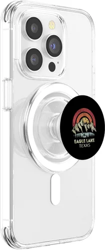 Miniatura 3 de Eagle Lake Texas Mountain Sunset Sunrise Kayak Eagle Lake PopSockets MagSafe PopGrip para iPhone