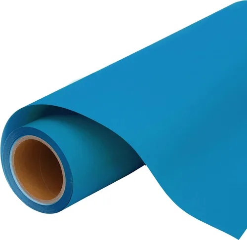 Miniatura 51 de Threadart - Rollo de película de vinilo de transferencia de calor azul marino de 3 yardas x 20 pulgadas de ancho, color sólido, compatible