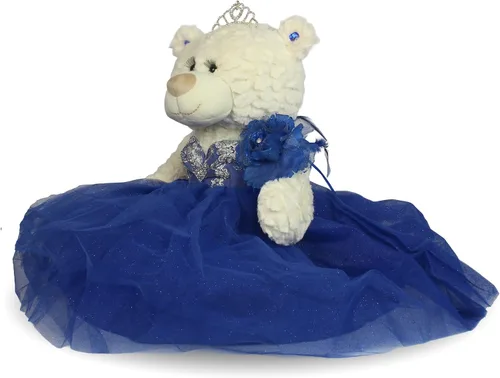 Miniatura 9 de Centro de mesa grande de 20.0 in de oso de peluche de quinceañera, vestido elegante, regalo de recuerdo de gran tamaño para 15 años, decoración