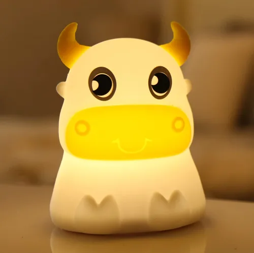 Miniatura 2 de Linda lámpara de noche para niños, linda lámpara nocturna para niños, luces de noche para niños, habitación de niños, bebé portátil, de silicona