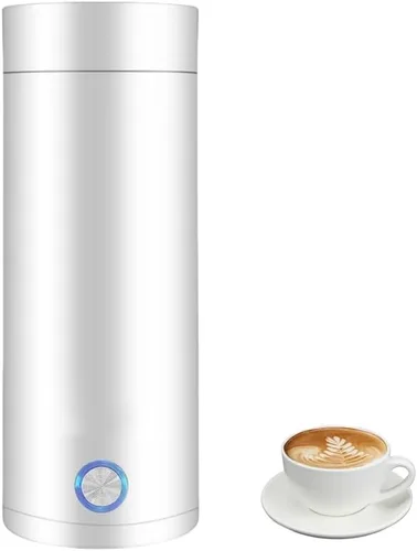 Miniatura 9 de Hervidor de viaje, 13.5 fl oz, pequeño portátil, mini hervidor eléctrico 3 en 1, acero inoxidable 304, grado alimenticio, hervido rápido y apagado