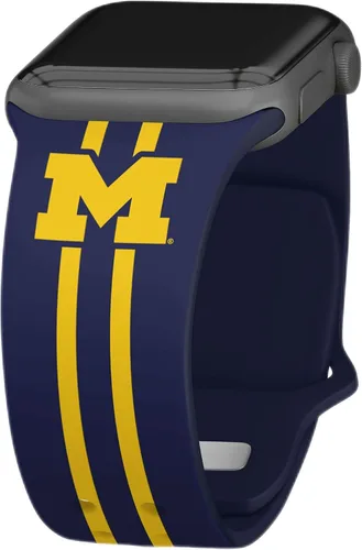 Affinity Bands Correa de reloj Michigan Wolverines HD de la NCAA compatible con Apple Watch, todas las series