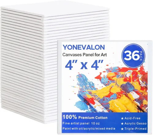 Miniatura 9 de YOURSORTER Lienzos para Pintar Paquete de 28, Tableros de Lienzo de Pintura en Blanco de 11x14 Pulgadas, Paneles de Lienzo de Algodón 100%