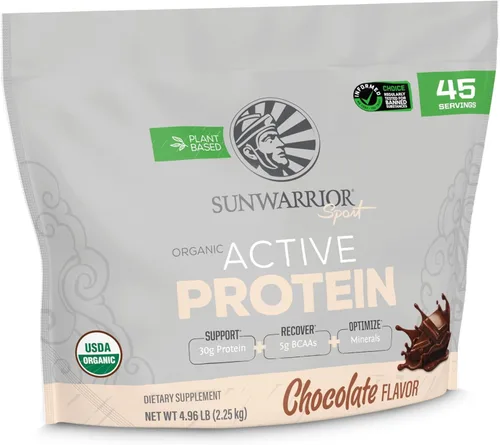 Sunwarrior Proteína en Polvo a Base de Plantas Orgánica | Proteína Vegana Orgánica con Aminoácidos BCAA Más Minerales de Recuperación y Botanicales