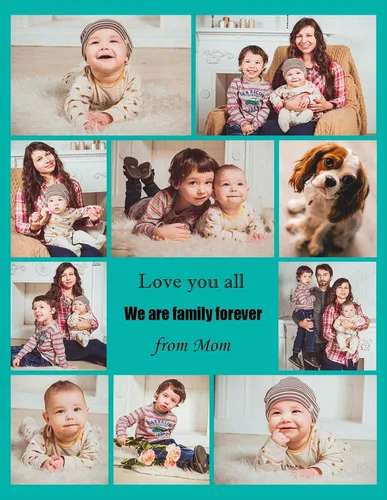 Miniatura 2 de Manta de fotos personalizada con collage de texto, imagen, regalo de cumpleaños de boda para adultos, bebés, niños, niñas, niños, papá, mamá, 10