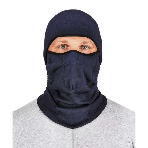 Miniatura 8 de Ergodyne - 16833 N-Ferno 6823 Pasamontañas de esquí, máscara facial de camuflaje resistente al viento, diseño con bisagras para usar como polaina