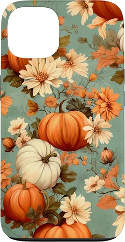 Miniatura 7 de Funda con temática de otoño para iPhone 12/12 Pro, diseño vintage de otoño con diseño de calabaza y calabaza