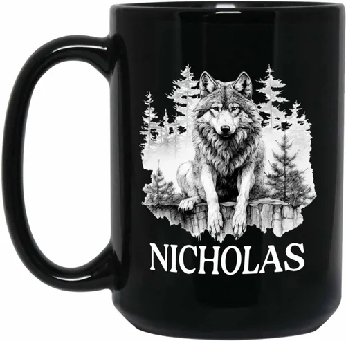 Miniatura 14 de Taza de café negra con diseño de oso de lápiz personalizada, regalo para los amantes de los osos, mamá y papá, taza de café de oso con dibujos
