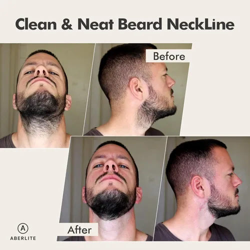 Miniatura 5 de Aberlite FlexShaper 2.0 - Moldeador de barba para hombres - Guía de cuello flexible y sin manos - Herramienta de recorte de barba - Kit
