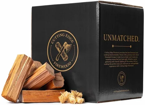 Miniatura 9 de Cutting Edge Firewood - Caja de leña artesanal de nogal Madera dura seca al horno de primera calidad Quemadura caliente y duradera con rico