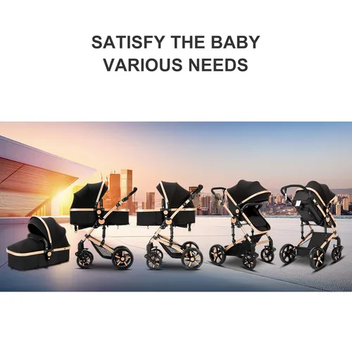 Miniatura 4 de Cochecito de bebé 2 en 1, cochecito convertible, cochecito de bebé estándar reversible, cochecito de bebé portátil, carriola para bebé, silla de 2