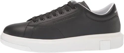 Miniatura 8 de AX ARMANI EXCHANGE Zapatillas de cuero con suela gruesa para hombre